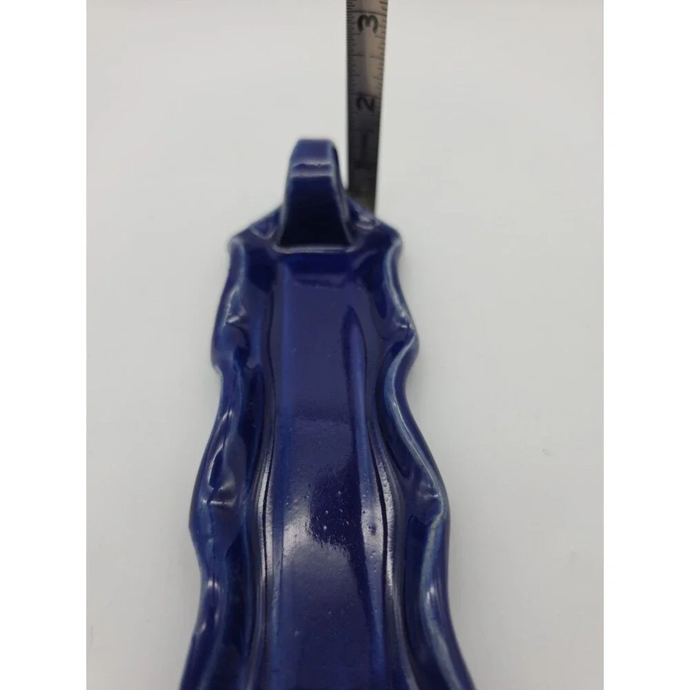 Studio Pottery Butter Dish Tom Jones Fairhope Alabama Cobalt Blue